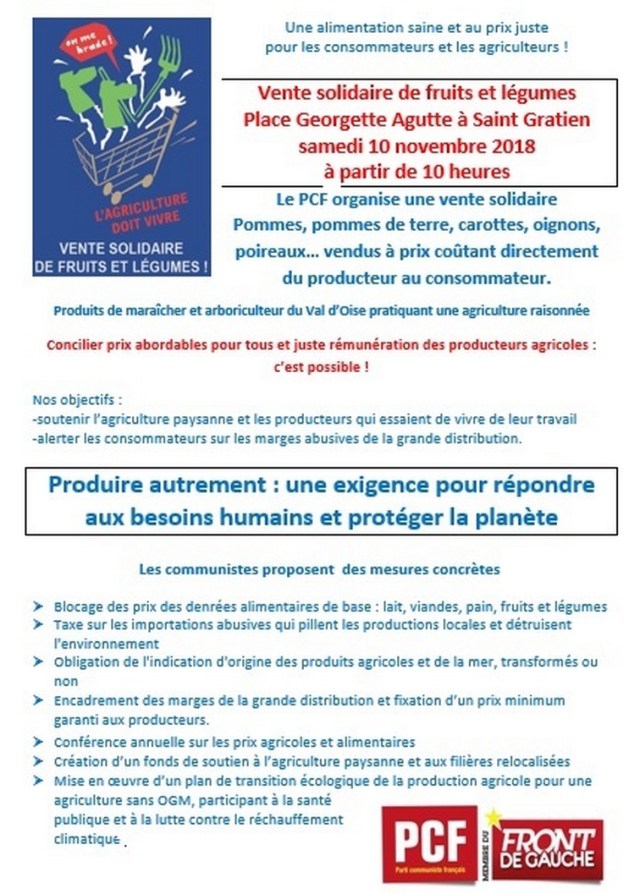 flyer fruits et légumes 2018