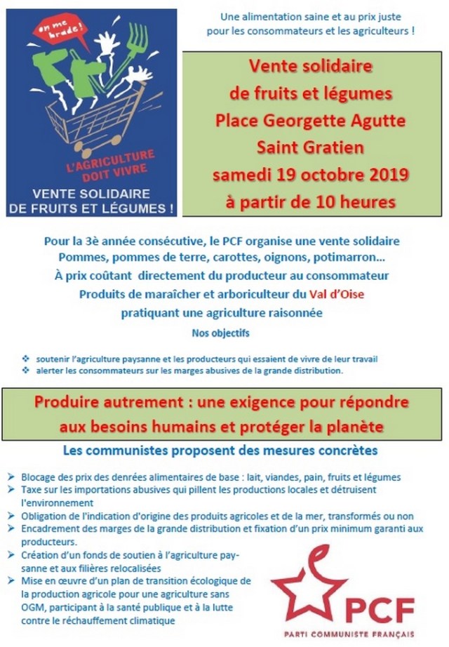 flyer fruits et légumes 2019